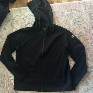 Under Armour Black Hooded Full-Zip Recover Jacket